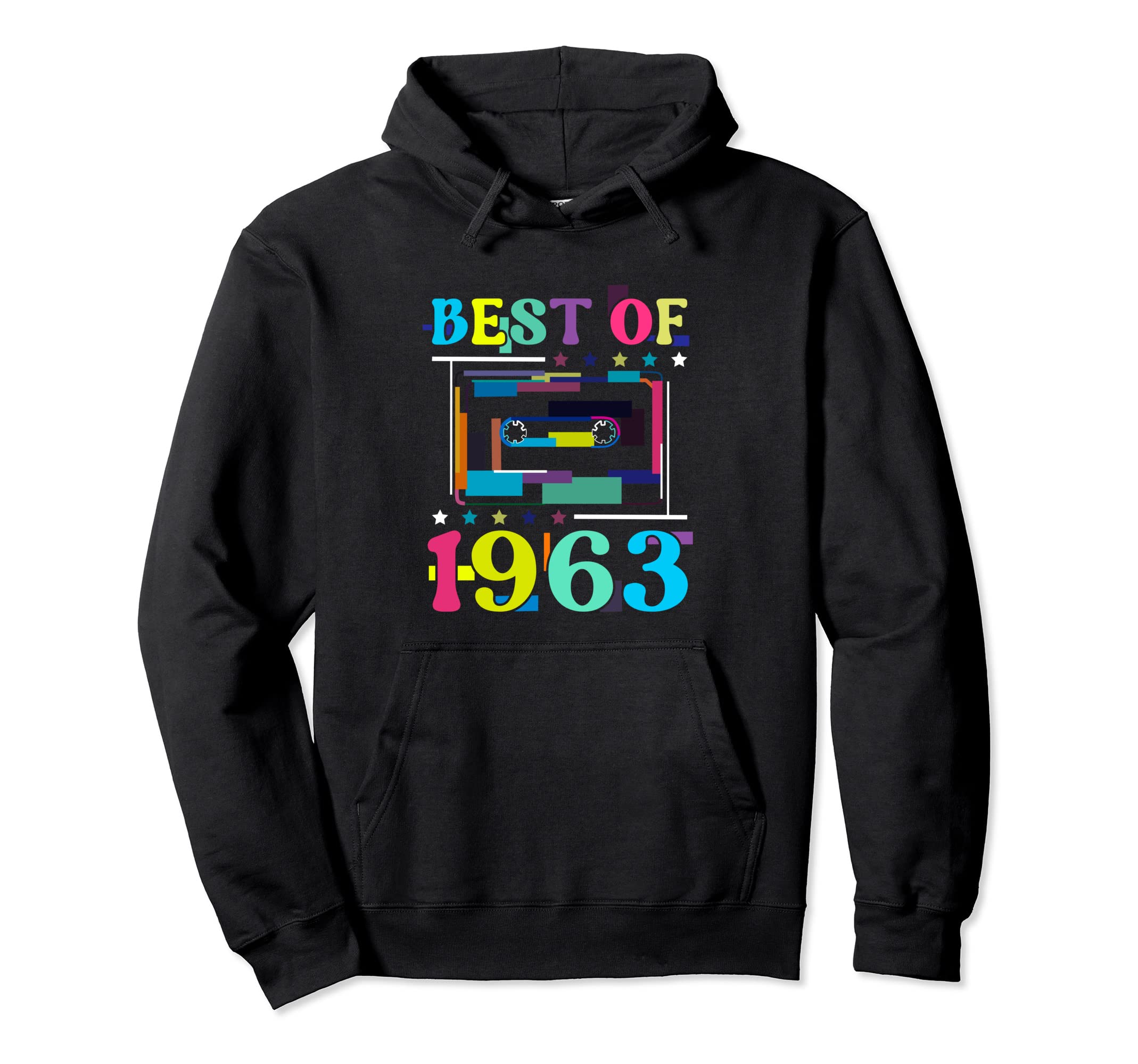 Best 1963 Birthday Birth Year Cassette Hoodie - Novelty Apparel for Adults - T-Shirt, Sweatshirt, Hoodie