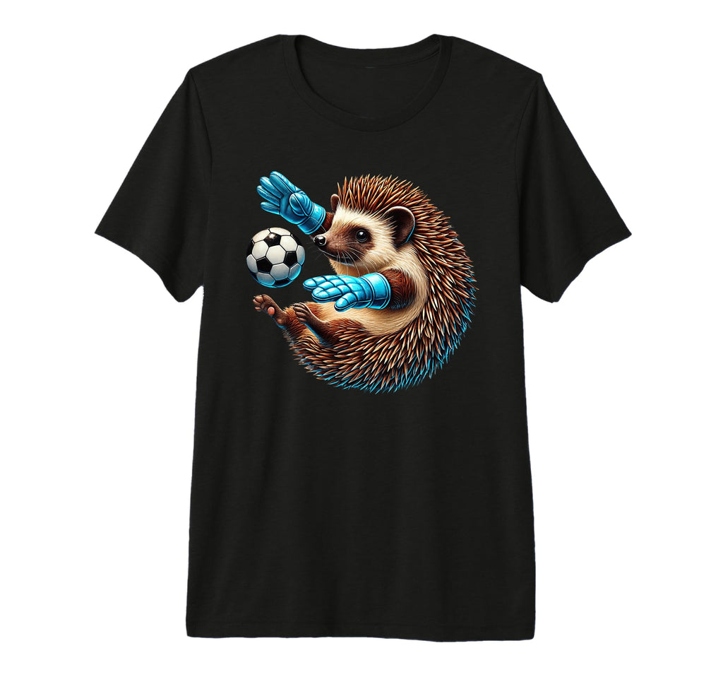 Hedgehog Soccer Goalie Animal Player T-Shirt - Unique Graphic for Adults - T-Shirt, Sweatshirt, Hoodie