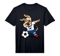 Dabbing Dog South Korea Soccer Jersey T-Shirt - Novelty Apparel Unisex - T-Shirt, Sweatshirt, Hoodie