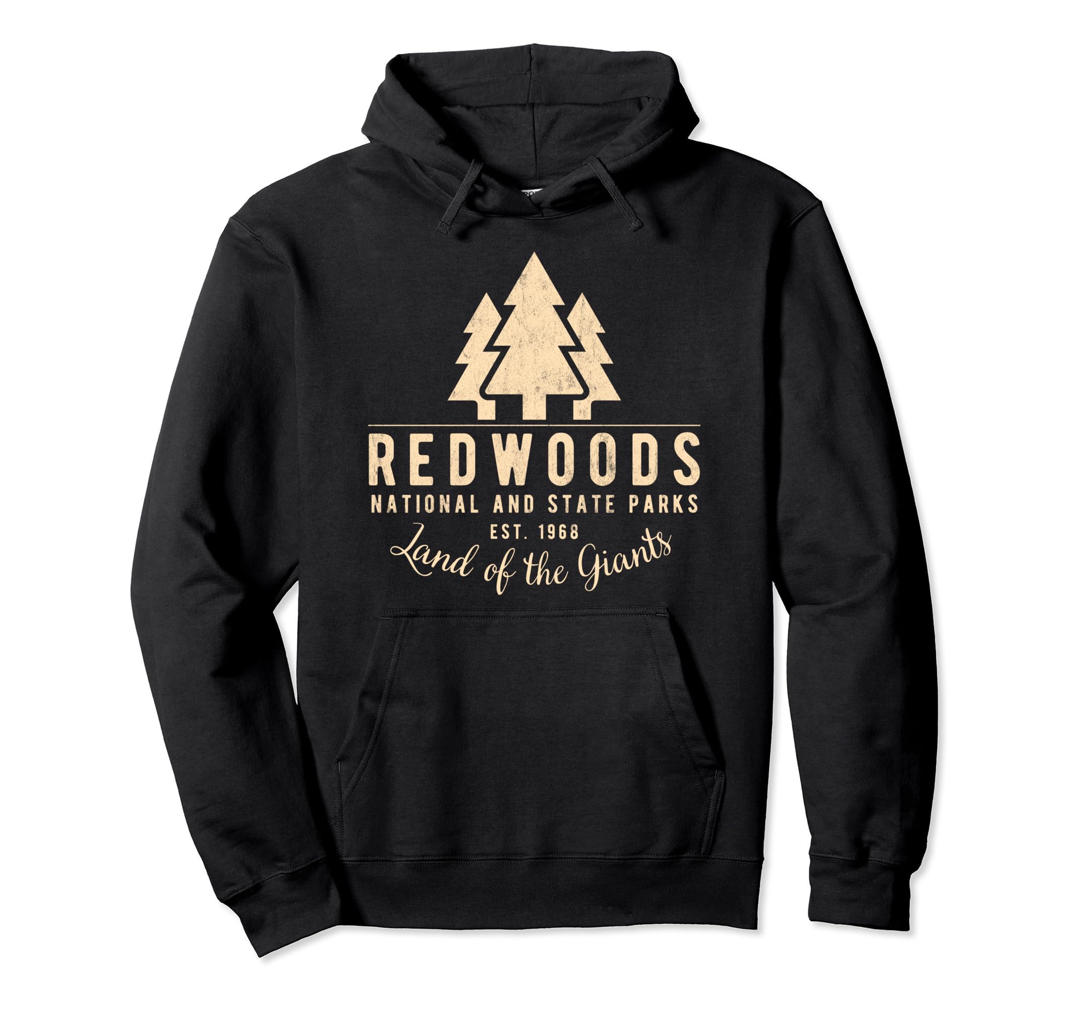 Redwoods National Park 70S 80S Hoodie - Fun Novelty Design Men Women - T-Shirt, Sweatshirt, Hoodie