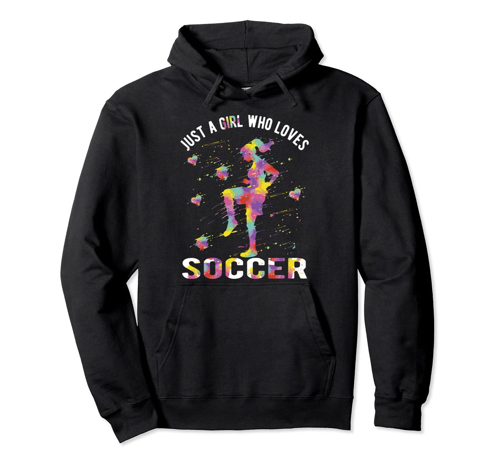 Just Who Loves Soccer Hoodie - Aesthetic Graphic for Adults - T-Shirt, Sweatshirt, Hoodie