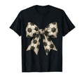 Watercolor Soccer Ball Bow Sport T-Shirt - Aesthetic Graphic Unisex - T-Shirt, Sweatshirt, Hoodie