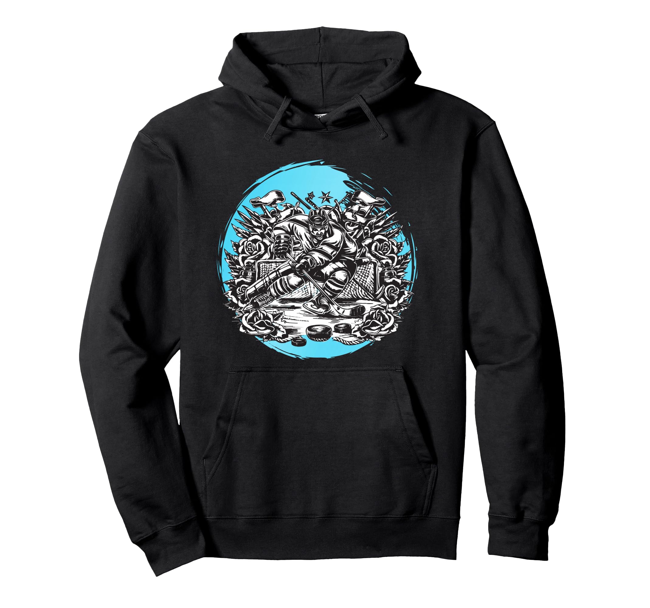 Ice Hockey Tattoo Goalkeeper Hockey Hoodie - Streetwear Style Men Women - T-Shirt, Sweatshirt, Hoodie