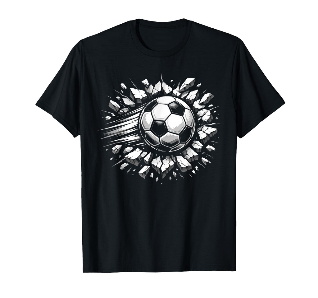 Soccer Ball Smash Power Football Player T-Shirt - Fun Novelty Design Unisex - T-Shirt, Sweatshirt, Hoodie