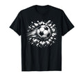 Soccer Ball Smash Power Football Player T-Shirt - Fun Novelty Design Unisex - T-Shirt, Sweatshirt, Hoodie