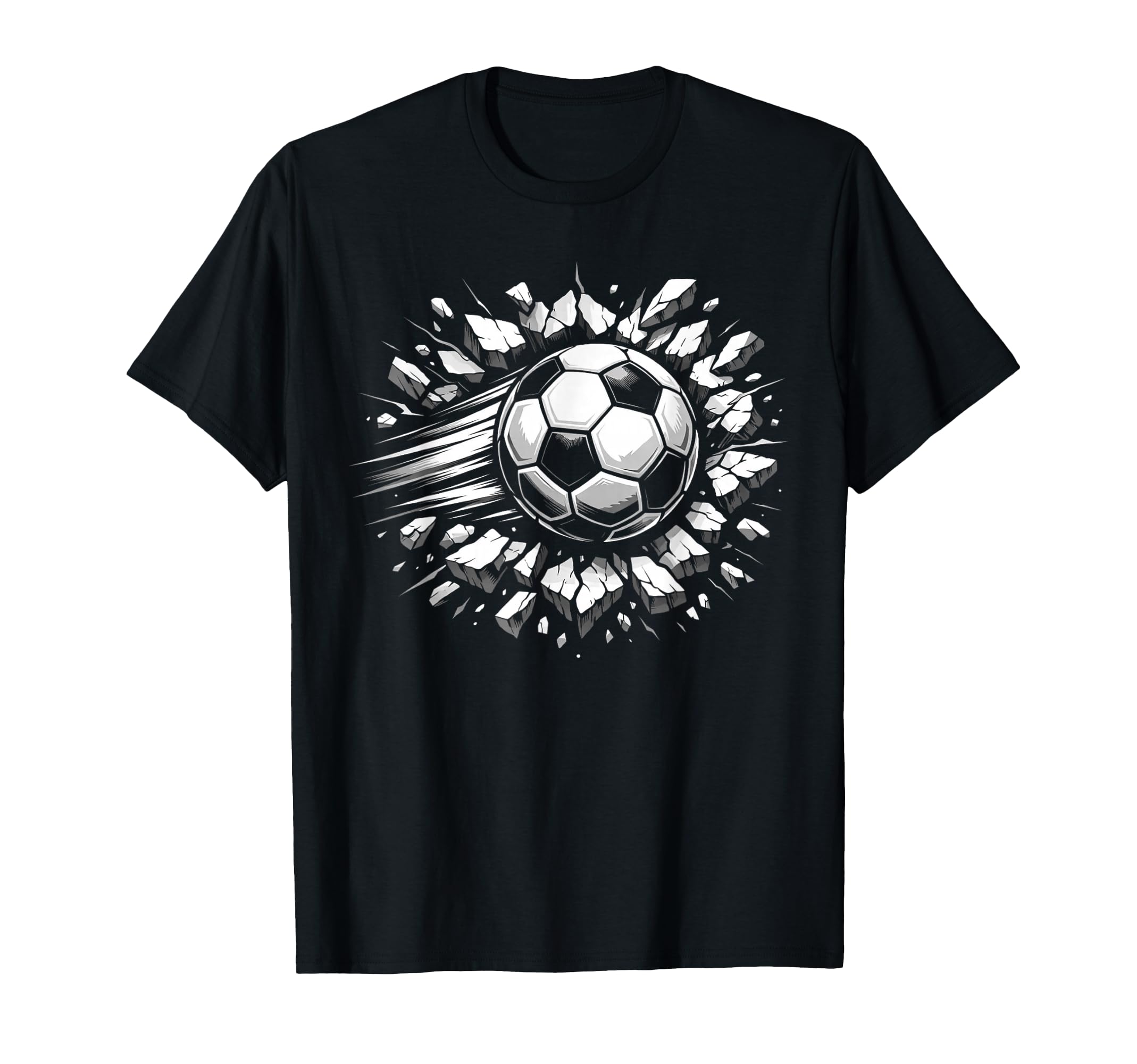 Soccer Ball Smash Power Football Player T-Shirt - Fun Novelty Design Unisex - T-Shirt, Sweatshirt, Hoodie