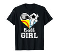 Ball Heart Soccer Softball Volleyball T-Shirt - Novelty Apparel Unisex - T-Shirt, Sweatshirt, Hoodie