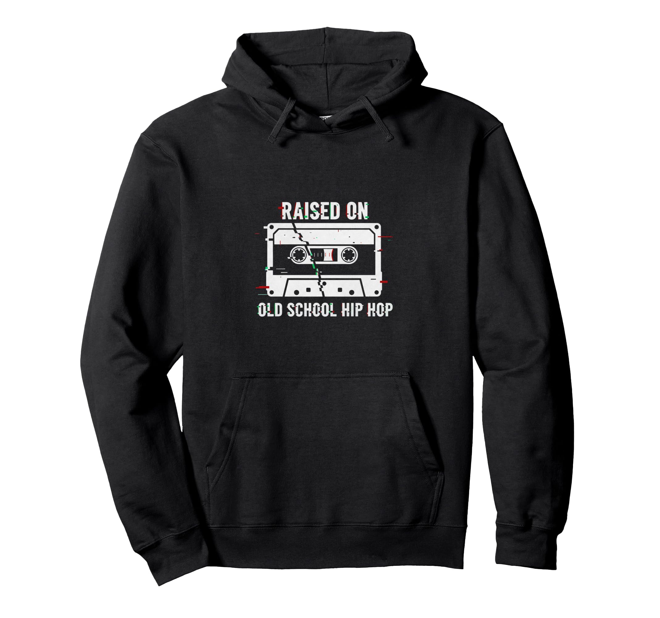 Raised Old School Hip Hop Cassette Tape Hoodie - Custom Art Print Men Women - T-Shirt, Sweatshirt, Hoodie