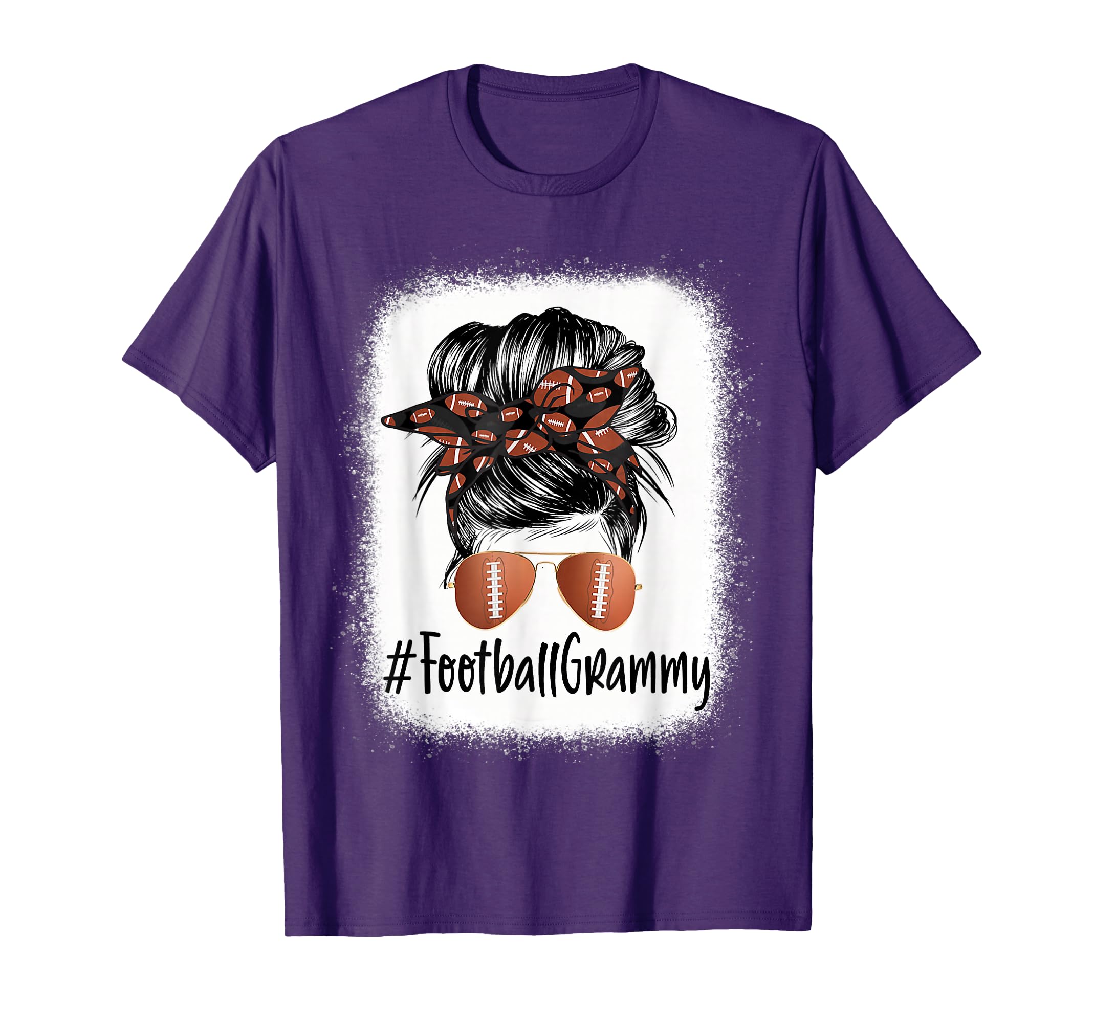 Bleached Football Grammy Life Messy T-Shirt - Custom Art Print Men Women - T-Shirt, Sweatshirt, Hoodie