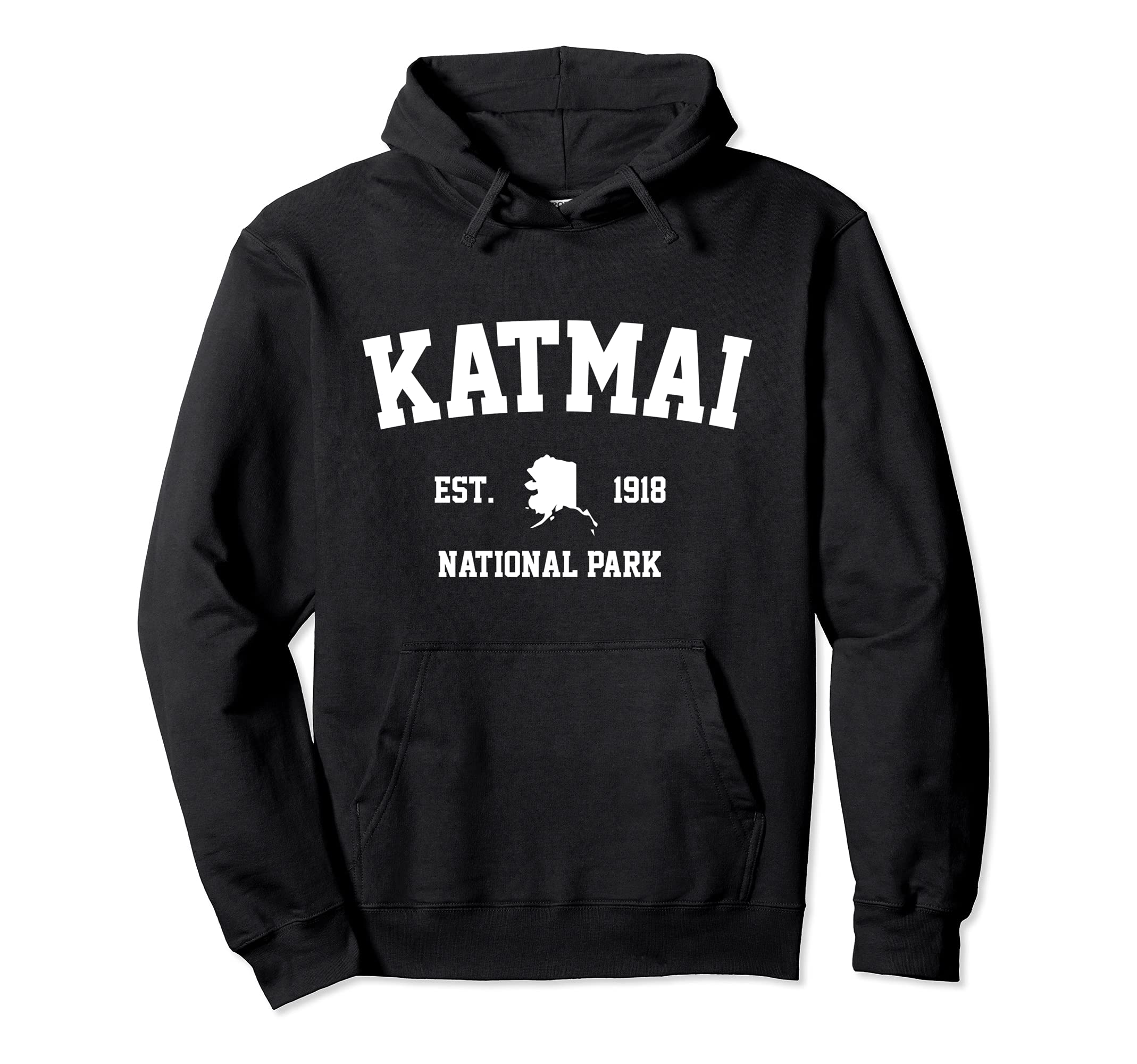 Katmai National Park Hiking Alaska Hoodie - Aesthetic Graphic Men Women - T-Shirt, Sweatshirt, Hoodie
