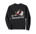 Jesus Rescue Funny Football Jesus Sweatshirt - Minimalist Print for Adults - T-Shirt, Sweatshirt, Hoodie