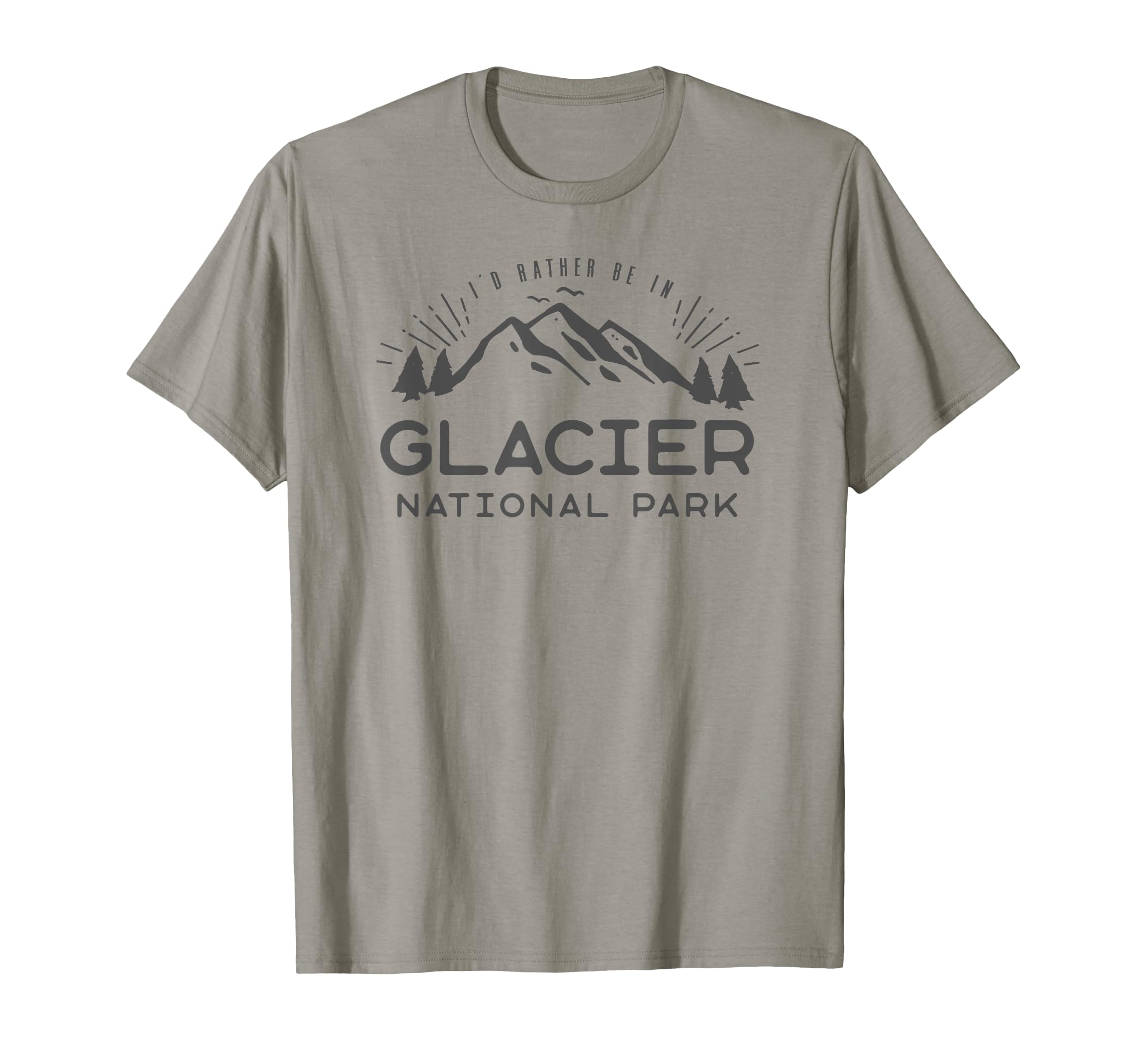 National Park Gift Glacier National T-Shirt - Minimalist Print Men Women - T-Shirt, Sweatshirt, Hoodie