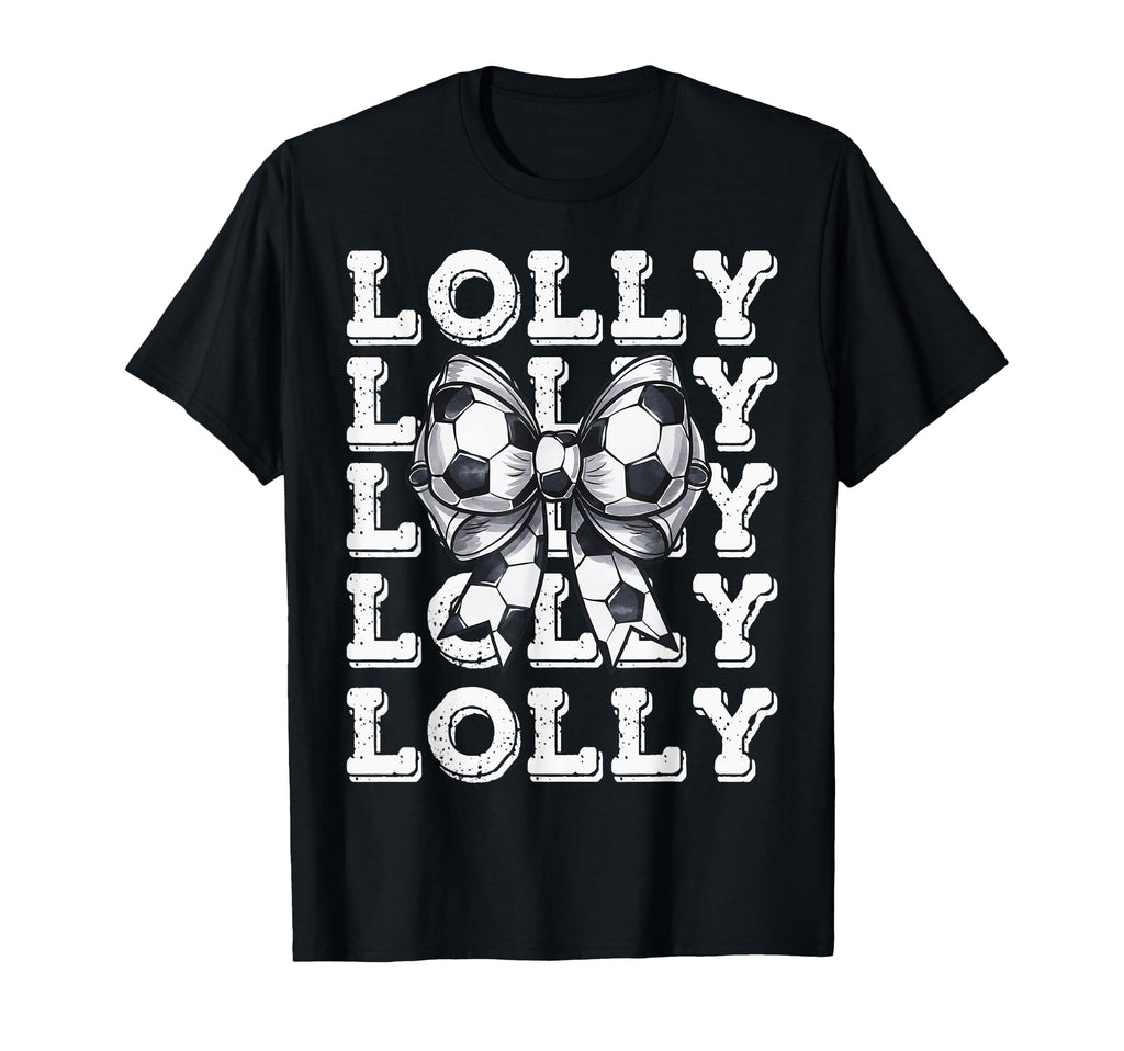 Coquette Soccer Lolly Matching Family Bow T-Shirt - Minimalist Print Unisex - T-Shirt, Sweatshirt, Hoodie