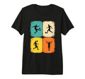 Soccer Player Football Fan Distressed Tri T-Shirt - Unique Graphic Unisex - T-Shirt, Sweatshirt, Hoodie