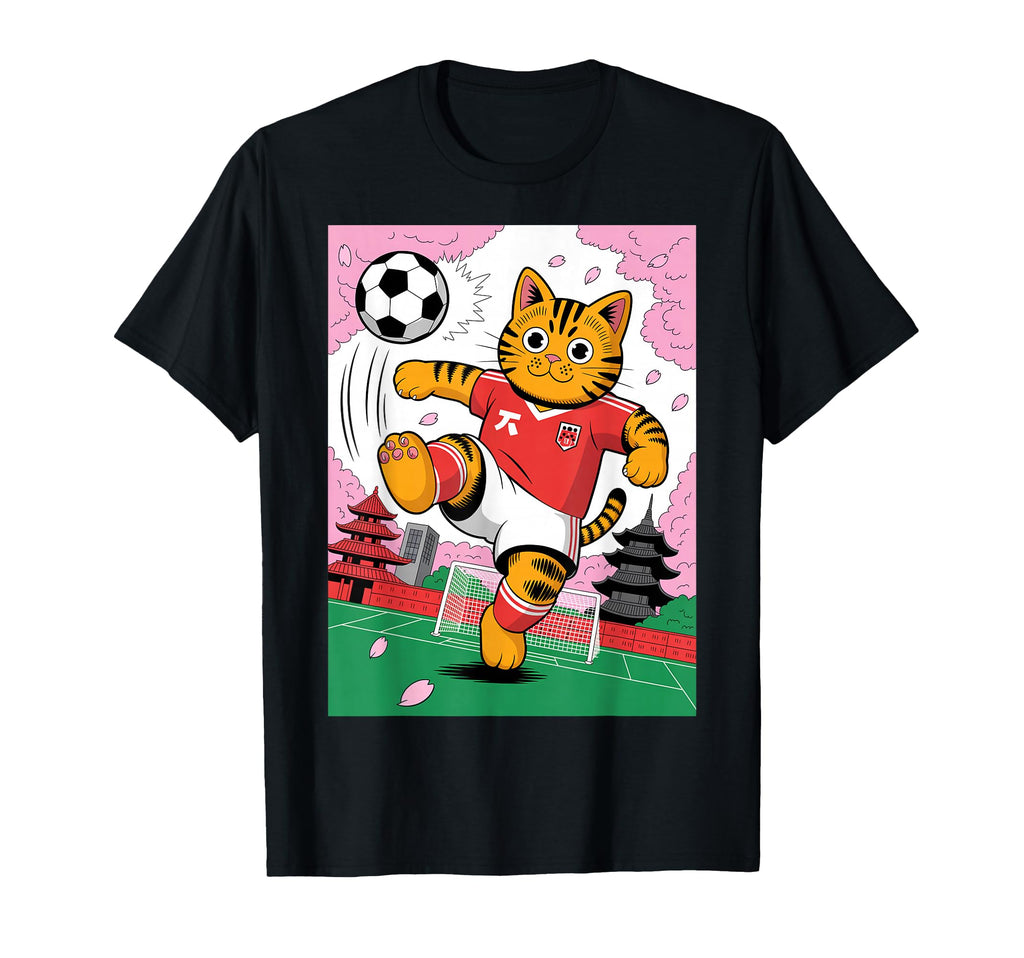 Cat Funny Cat Gang Cat Playing Soccer T-Shirt - Aesthetic Graphic Unisex - T-Shirt, Sweatshirt, Hoodie