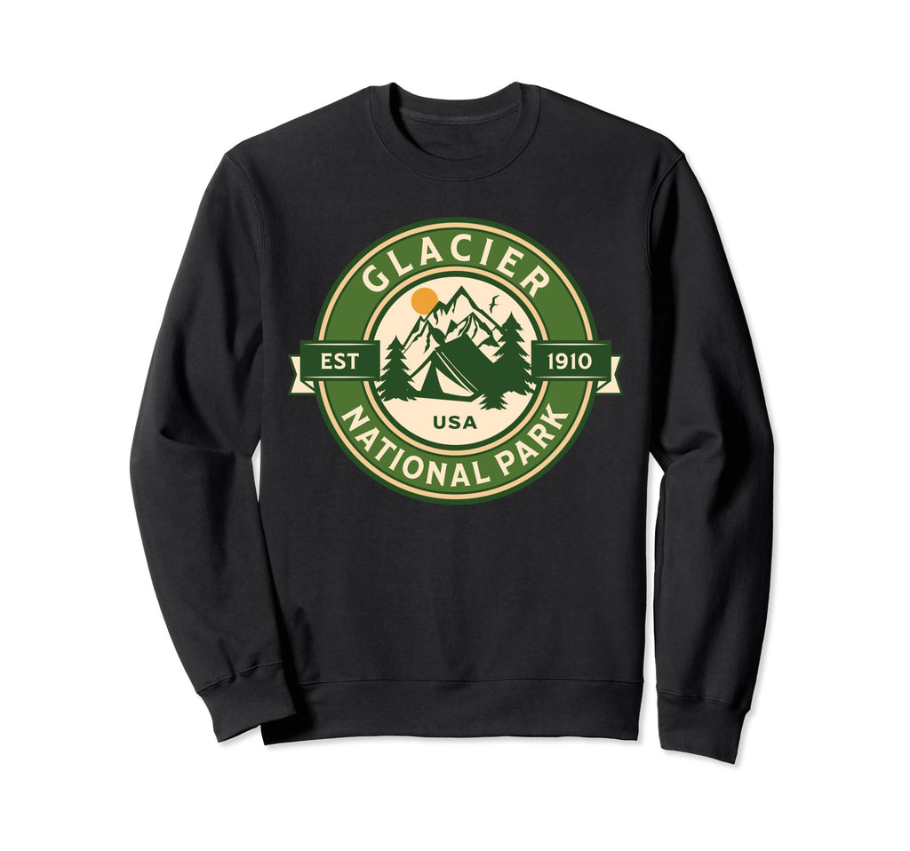 Glacier National Park Montana Hike Sweatshirt - Graphic Print for Adults - T-Shirt, Sweatshirt, Hoodie