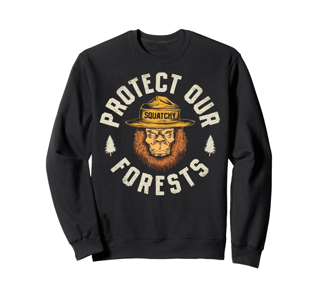 Bigfoot Protect Our Forests Sweatshirt - Aesthetic Graphic Men Women - T-Shirt, Sweatshirt, Hoodie