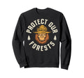 Bigfoot Protect Our Forests Sweatshirt - Aesthetic Graphic Men Women - T-Shirt, Sweatshirt, Hoodie