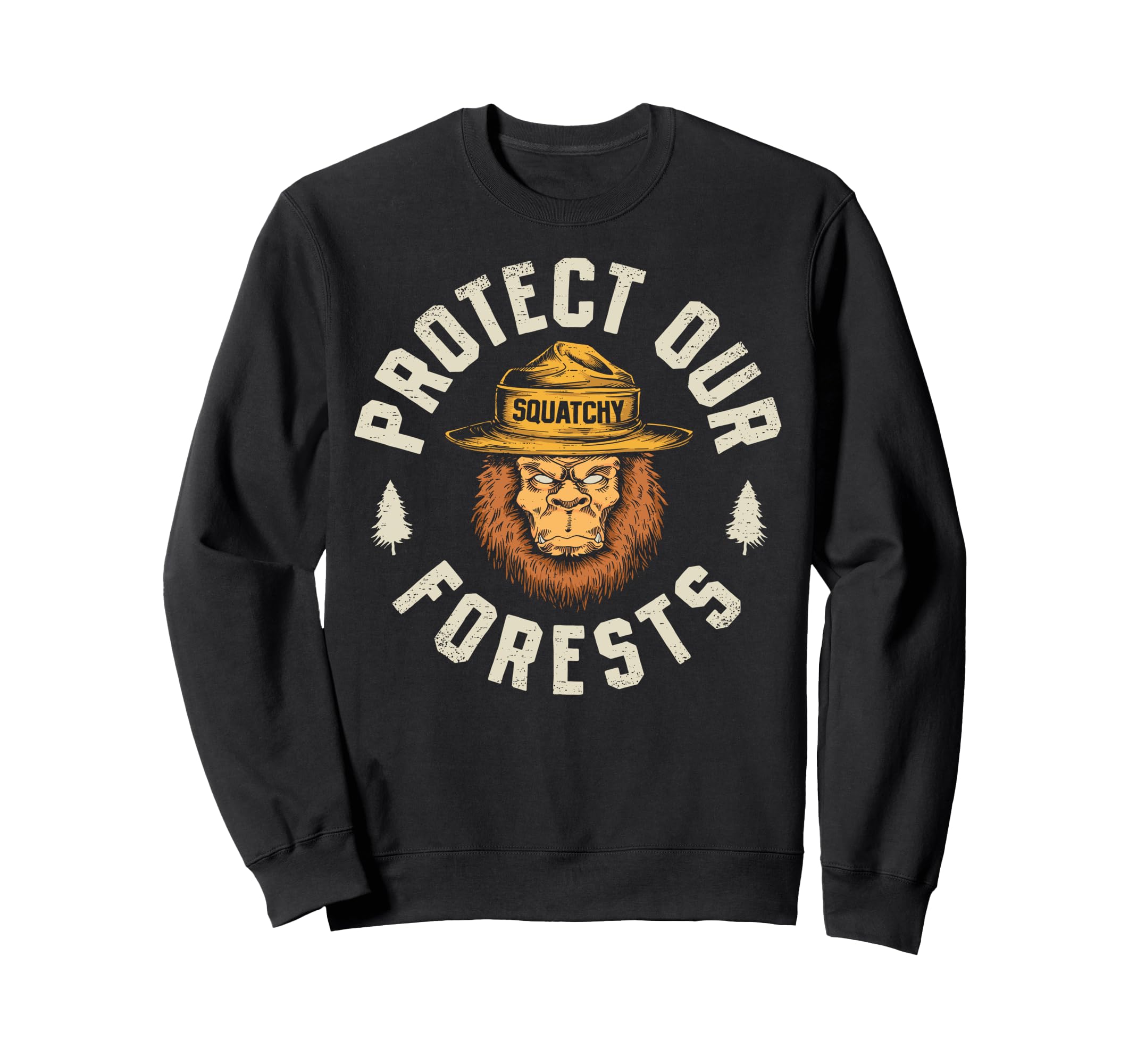 Bigfoot Protect Our Forests Sweatshirt - Aesthetic Graphic Men Women - T-Shirt, Sweatshirt, Hoodie