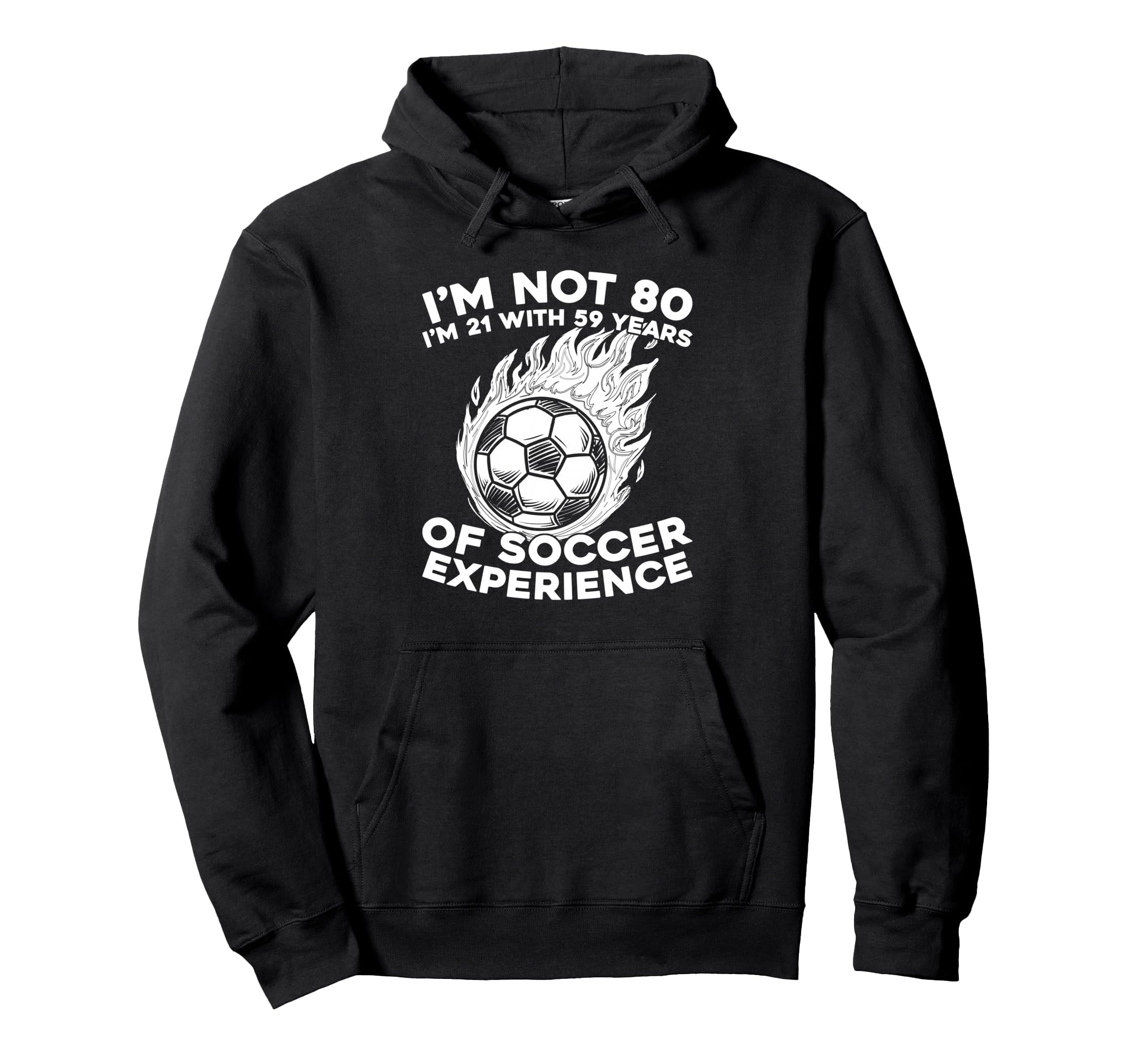 80Th Birthday Team Sports Player Soccer Hoodie - Aesthetic Graphic Unisex - T-Shirt, Sweatshirt, Hoodie