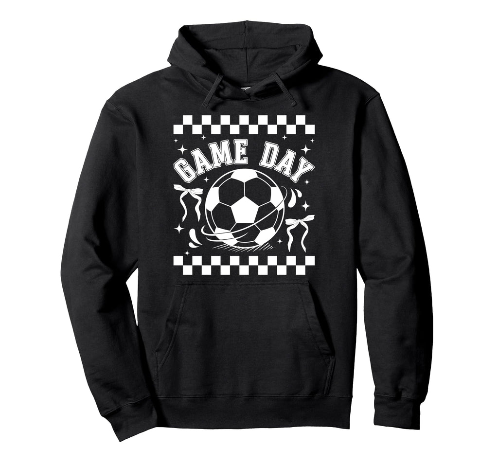 Soccer Game Day Coquette Game Day Hoodie - Fun Novelty Design Men Women - T-Shirt, Sweatshirt, Hoodie