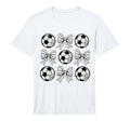 Soccer Bow Game Day Soccer Coquette T-Shirt - Novelty Apparel for Adults - T-Shirt, Sweatshirt, Hoodie