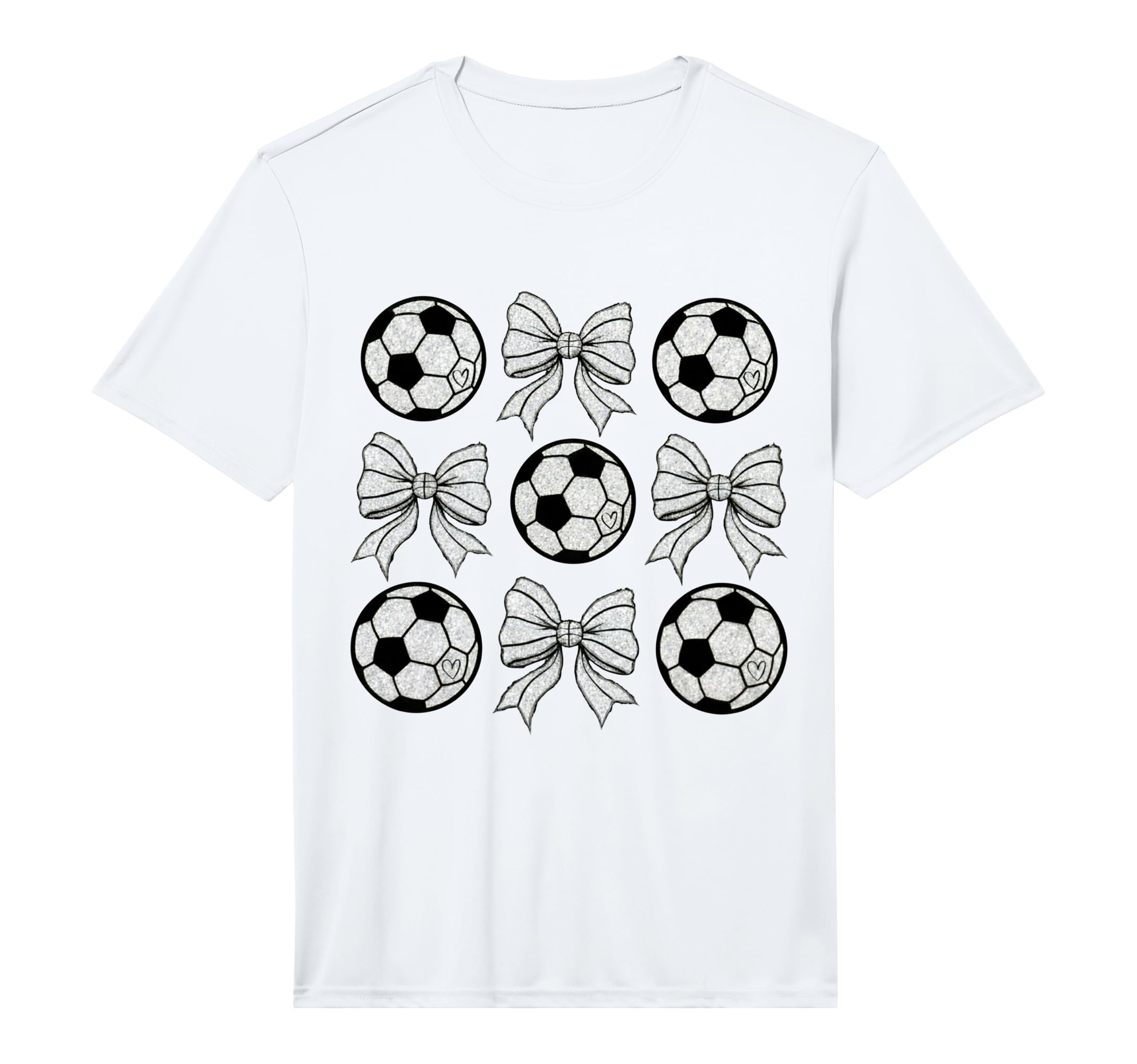 Soccer Bow Game Day Soccer Coquette Bow T-Shirt - Unique Graphic Men Women - T-Shirt, Sweatshirt, Hoodie