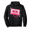 Casette Tape I Love Music Cassette Hoodie - Minimalist Print Men Women - T-Shirt, Sweatshirt, Hoodie