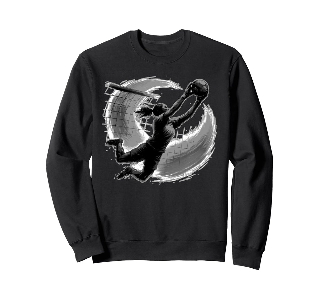 Fearless Female Goalkeeper Soccer Action Sweatshirt - Trendy Graphic Unisex - T-Shirt, Sweatshirt, Hoodie