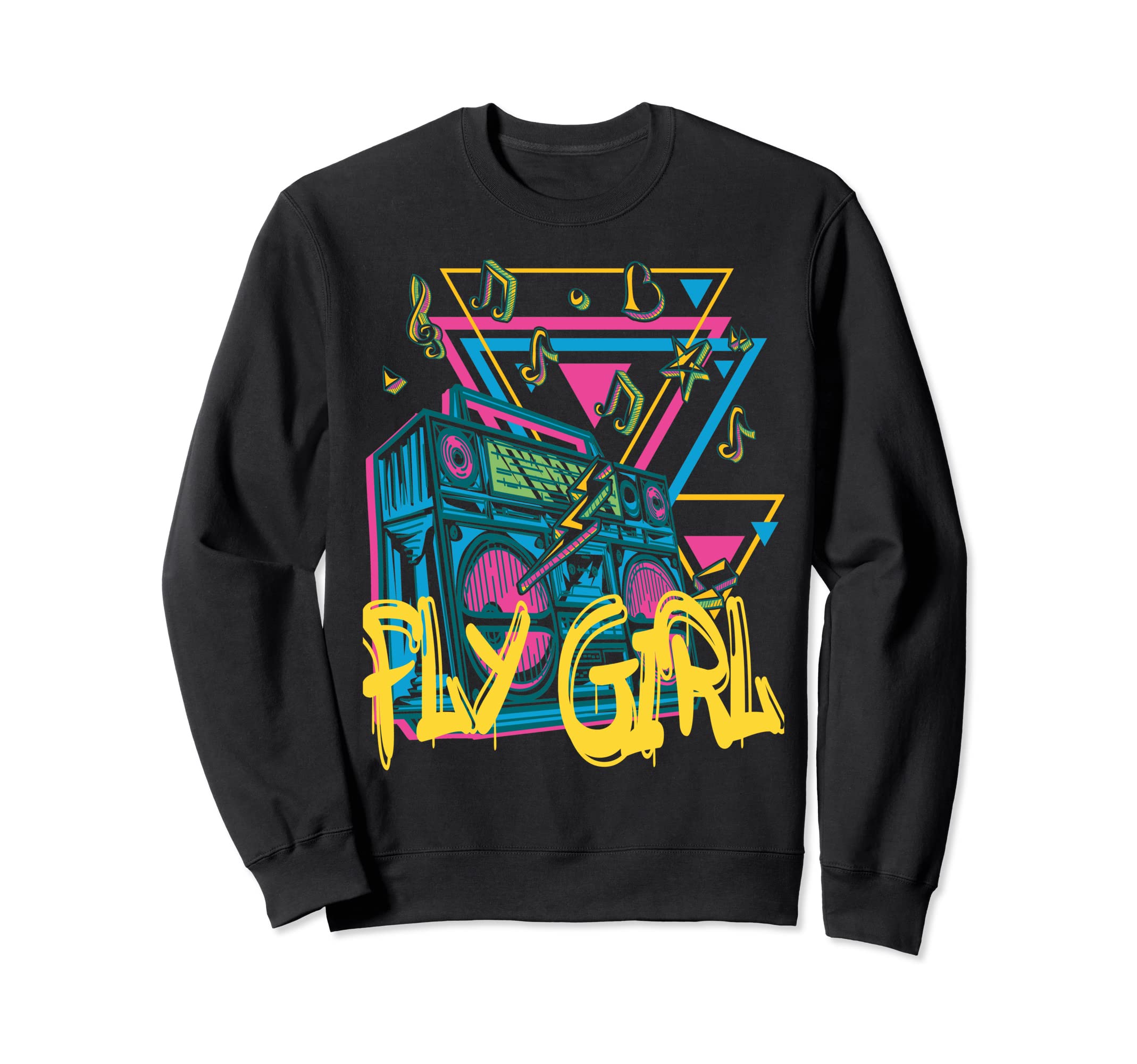 Fly 80S 90S B Old School Hip Hop Sweatshirt - Trendy Graphic Men Women - T-Shirt, Sweatshirt, Hoodie