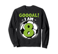 8 Year Old Birthday Soccer Themed Sweatshirt - Unique Graphic for Adults - T-Shirt, Sweatshirt, Hoodie