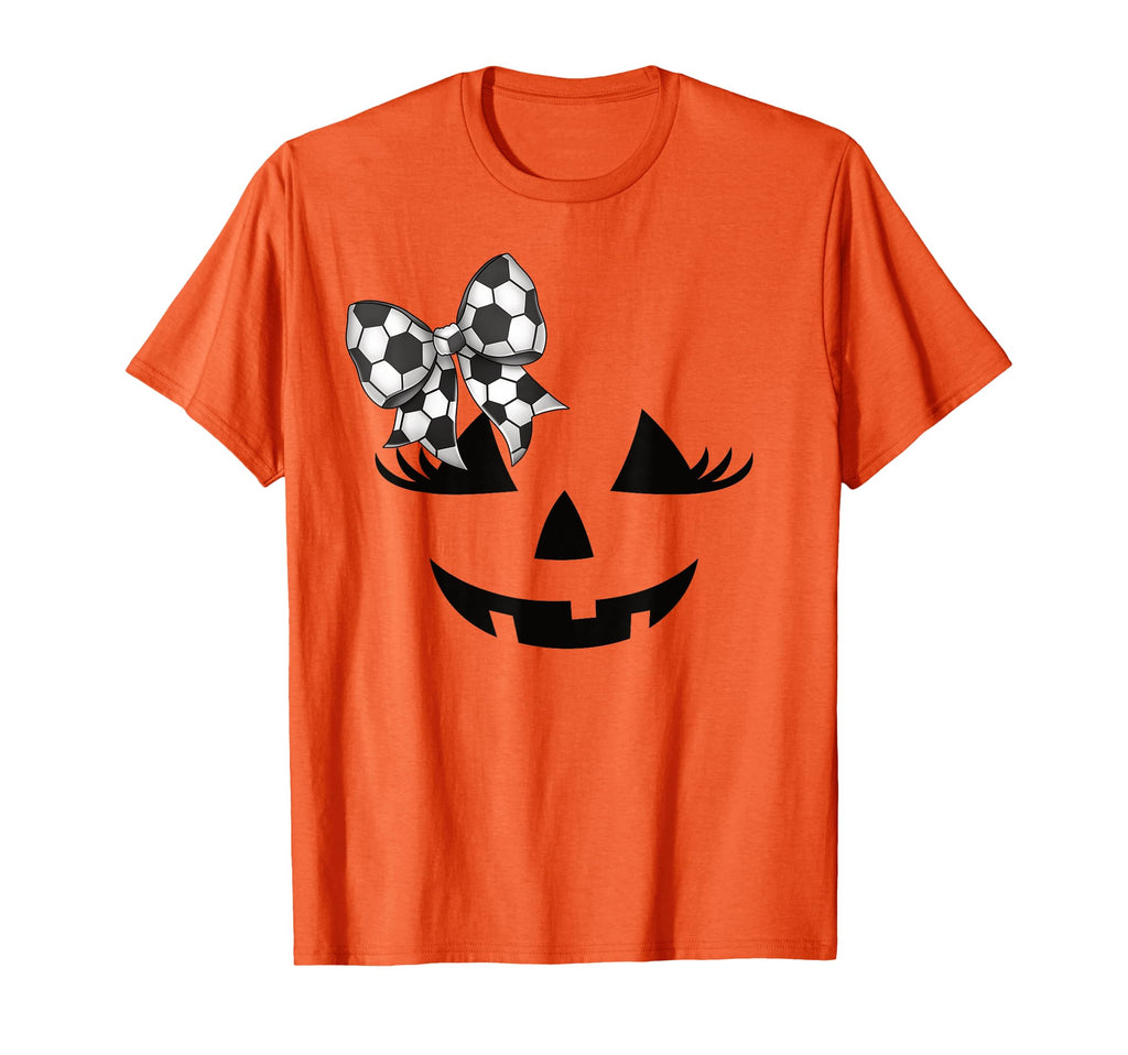 Jack O Lantern Face Halloween Soccer T-Shirt - Graphic Print Unisex - T-Shirt, Sweatshirt, Hoodie