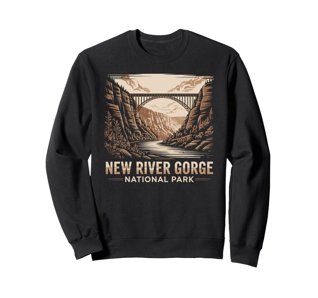 New River Gorge National Park Sweatshirt - Fun Novelty Design Unisex - T-Shirt, Sweatshirt, Hoodie