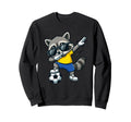 Dabbing Raccoon Soccer Player Animal Sweatshirt - Streetwear Style Unisex - T-Shirt, Sweatshirt, Hoodie