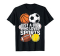 Just Who Loves Sports Baseball Soccer T-Shirt - Trendy Graphic Men Women - T-Shirt, Sweatshirt, Hoodie