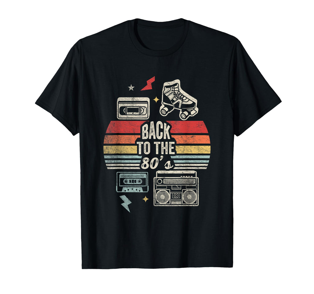 Back To 80S 1980S Throwback Nostalgia T-Shirt - Custom Art Print Men Women - T-Shirt, Sweatshirt, Hoodie
