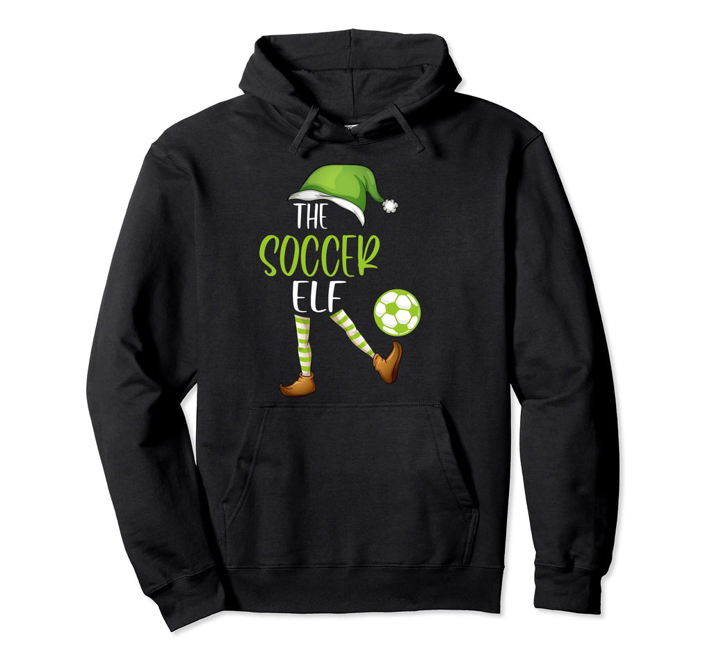 Soccer Elf Matching Family Group Pajama Hoodie - Trendy Graphic Men Women - T-Shirt, Sweatshirt, Hoodie