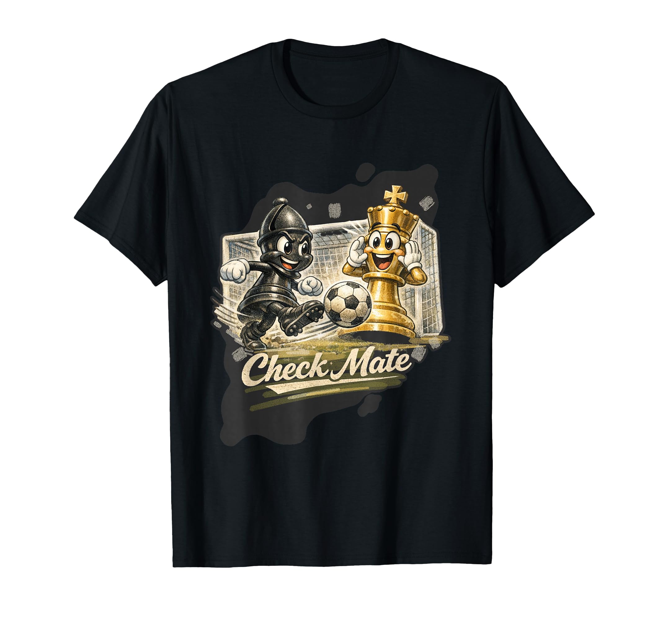 Check Mate Funny Chess Soccer T-Shirt - Fun Novelty Design Men Women - T-Shirt, Sweatshirt, Hoodie