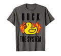 Duck System Pixel Duck Fire Gaming T-Shirt - Trendy Graphic for Adults - T-Shirt, Sweatshirt, Hoodie