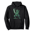 Pixel Samurai Warrior Arcade Gamer Hoodie - Minimalist Print for Adults - T-Shirt, Sweatshirt, Hoodie