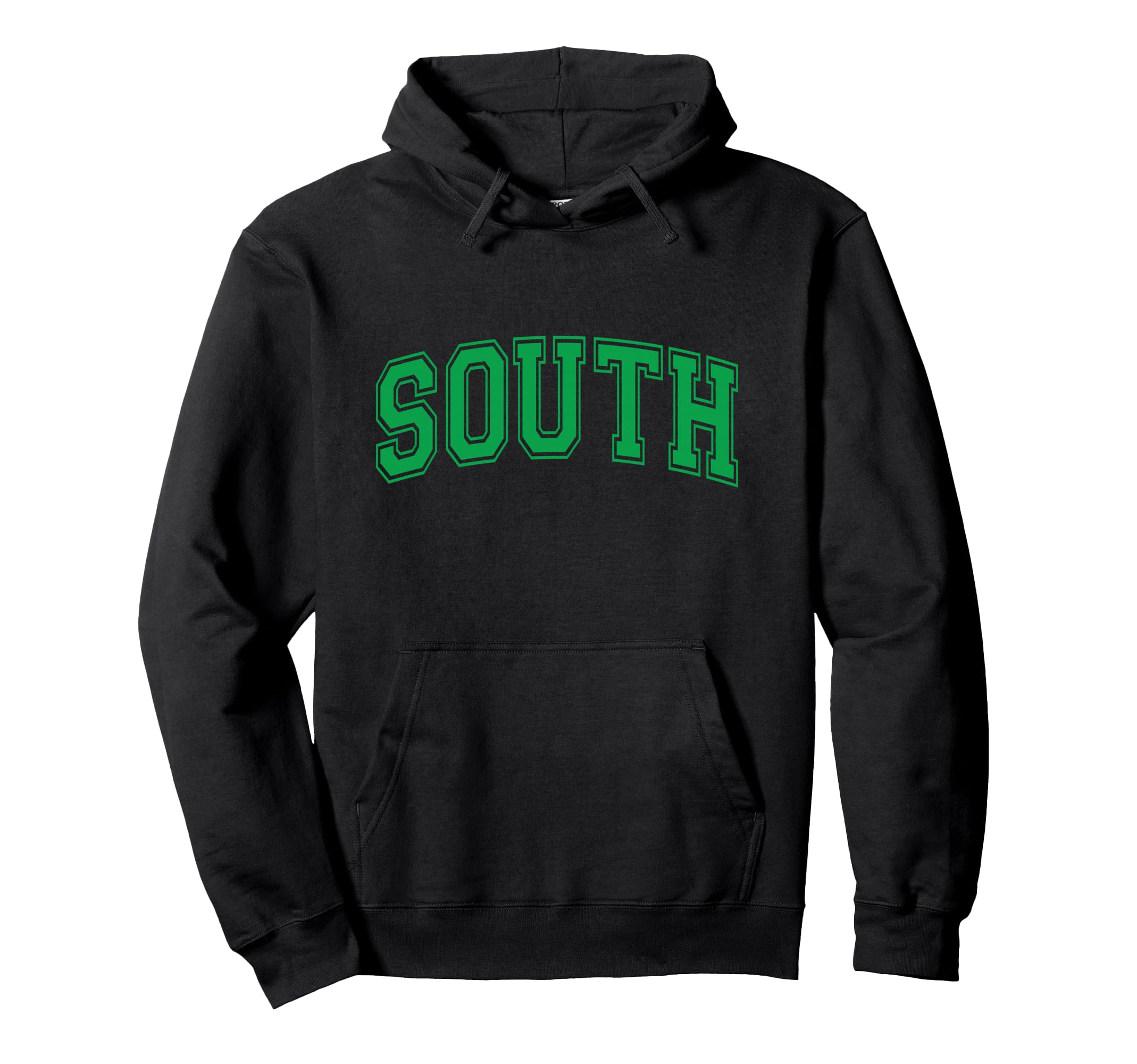 Green South Team Colors Spirit Sports Soccer Hoodie - Graphic Print Unisex - T-Shirt, Sweatshirt, Hoodie