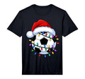 Santa Soccer Ball Soccer Performance T-Shirt - Minimalist Print Unisex - T-Shirt, Sweatshirt, Hoodie