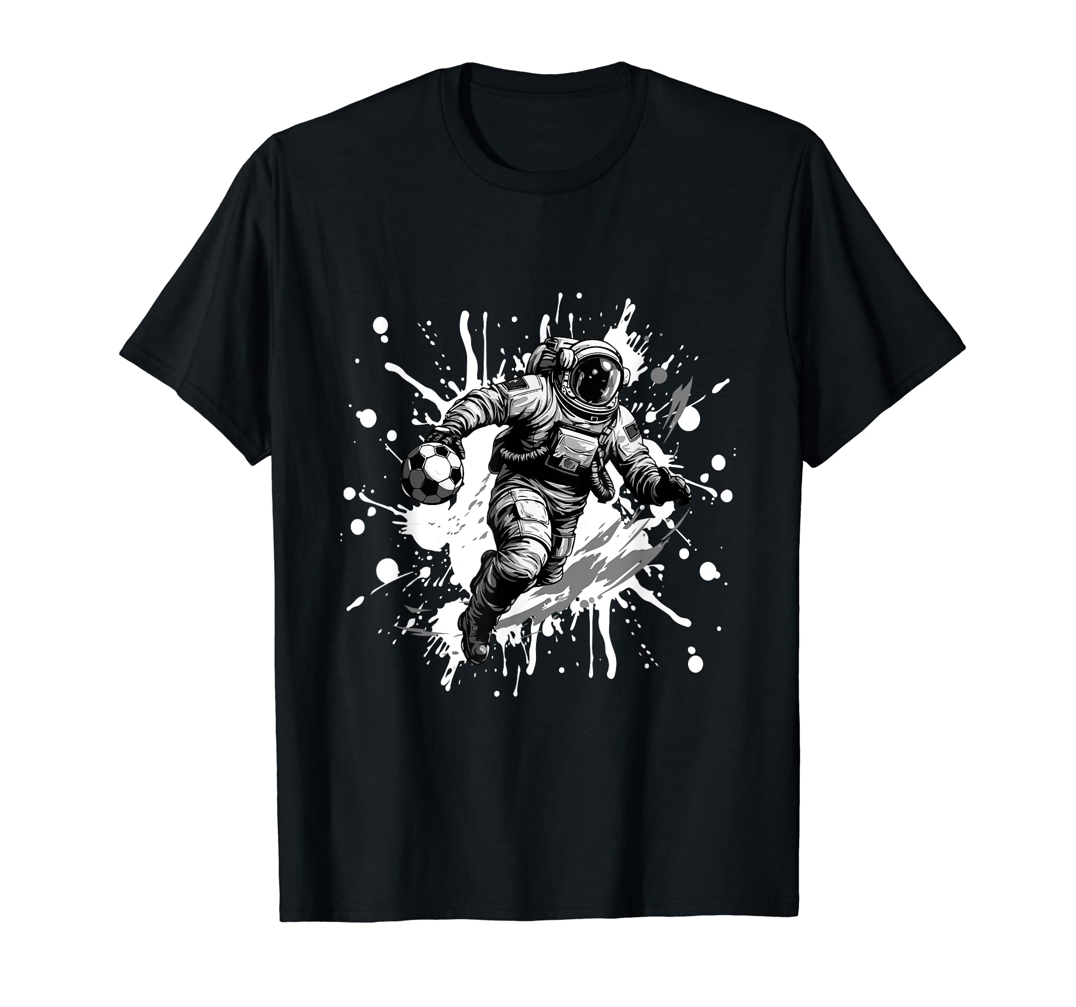 Astronaut Playing Soccer Sports Team T-Shirt - Trendy Graphic for Adults - T-Shirt, Sweatshirt, Hoodie