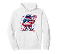 Patriotic Soccer Ball 4Th July Drip Hoodie - Novelty Apparel for Adults - T-Shirt, Sweatshirt, Hoodie