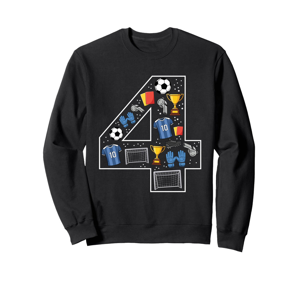 4Th Birthday 4 Year Old Sweatshirt - Fun Novelty Design for Adults - T-Shirt, Sweatshirt, Hoodie