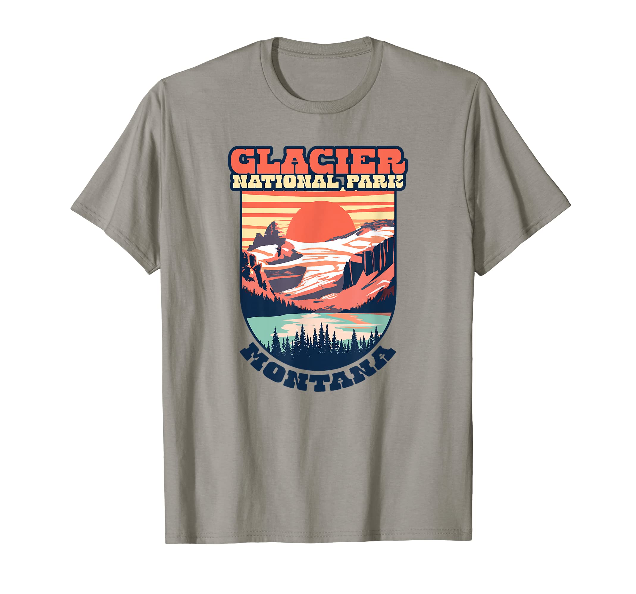 Glacier National Park Montana T-Shirt - Aesthetic Graphic for Adults - T-Shirt, Sweatshirt, Hoodie