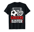 Soccer Sister Heart Sister Soccer T-Shirt - Fun Novelty Design Men Women - T-Shirt, Sweatshirt, Hoodie