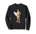 Surf California Laguna Beach Surfer Sweatshirt - Aesthetic Graphic Unisex - T-Shirt, Sweatshirt, Hoodie