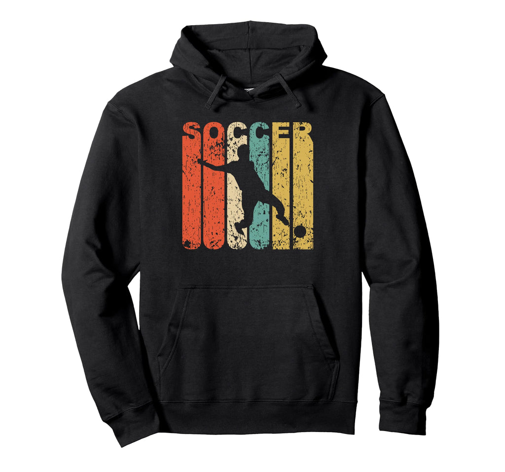 Soccer Player Silhouette Sports Distressed Hoodie - Streetwear Style Unisex - T-Shirt, Sweatshirt, Hoodie