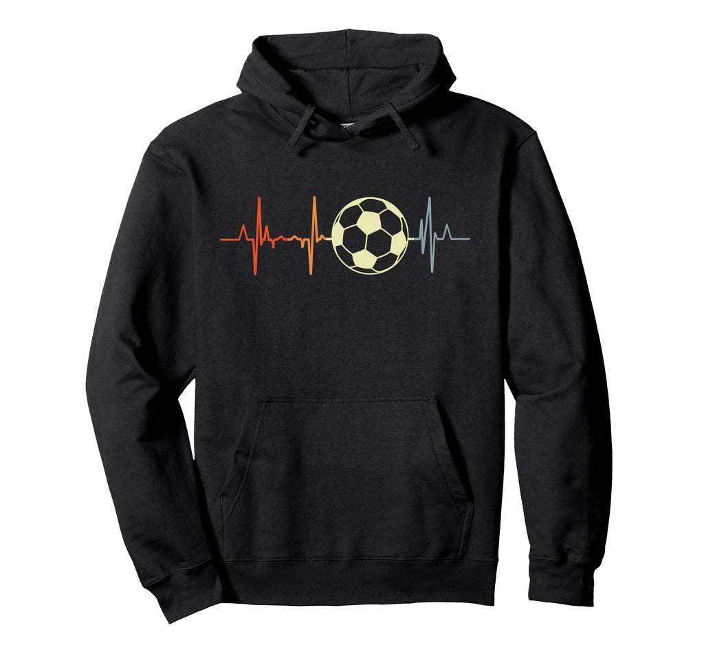 I Love Soccer Heartbeat Football Hoodie - Trendy Graphic for Adults - T-Shirt, Sweatshirt, Hoodie